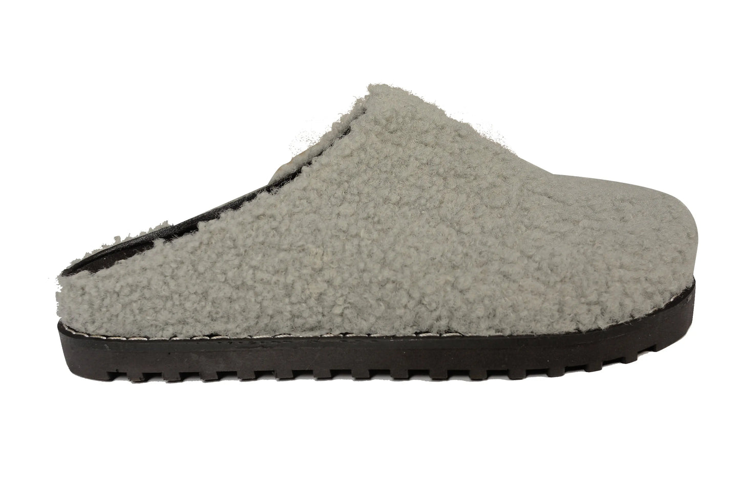 Velvy fur clogs Gray WOKA