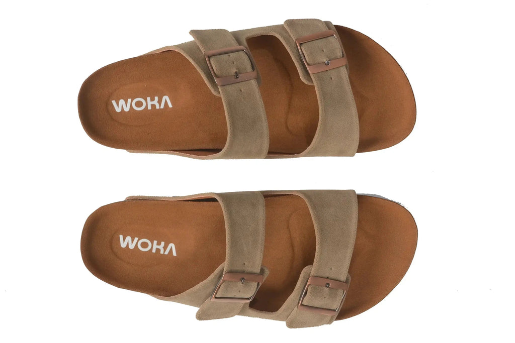Moreno double strap Beige - WOKA