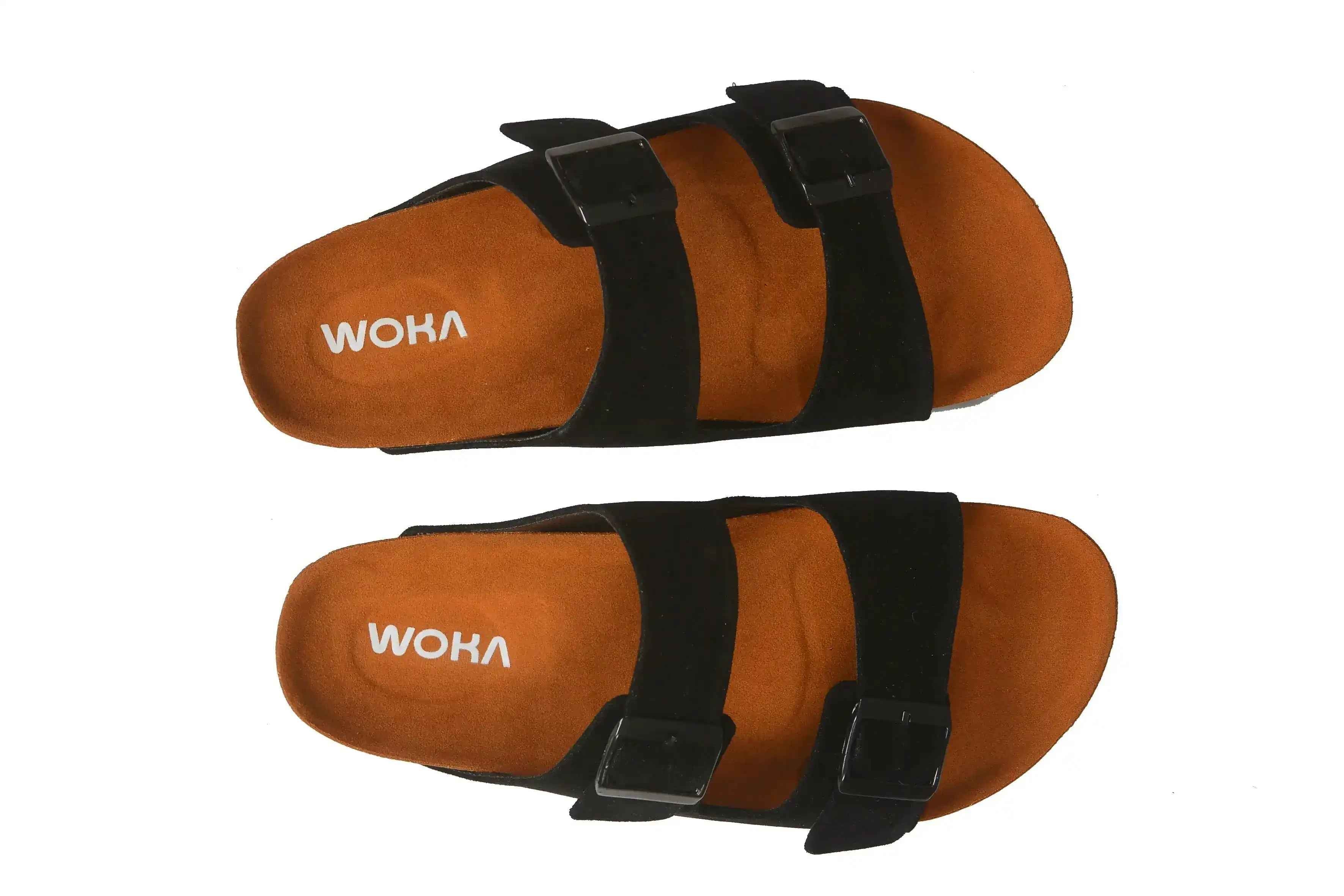Moreno double strap Black - WOKA