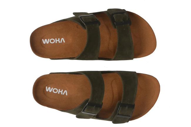 Moreno double strap Olive Main Image