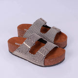 Sandra  beige&black - WOKA