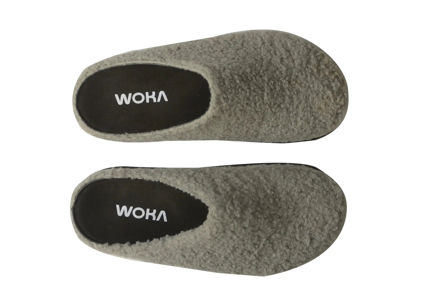 Velvy fur clogs Gray - WOKA