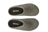 Velvy fur clogs Gray - WOKA